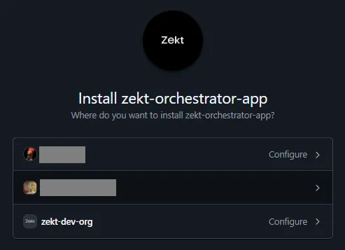 Select Github owning entity of repository